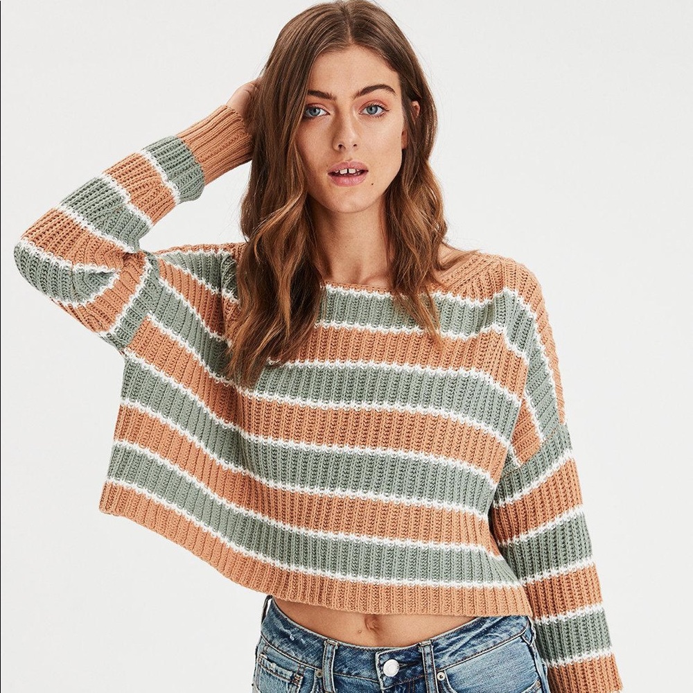 American Eagle Crop Sweater
